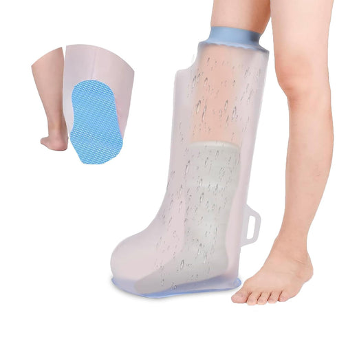 Non-Slip Cast Covers for Shower Leg Adult Short Leg Cast Bag Keep