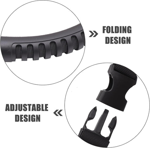 INOOMP Elderly Bed Pull up Strap with Black Sturdy Fabric, Physiotherapy Assist Belt for Disabled and Patients, Bed