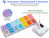 7 Day Pill Organizer with 4 Reminder Alarms, Loud Sound, 14 Large Compartments, Moisture-Proof Design