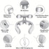 wfofmo 6 15 Vibrating Neck Massager with Vibration Modes & Intensity Levels,Promote Muscle Relaxation for Women Men