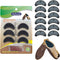 Unikstep 6 Pairs Shoe Heel Plate Tap, Replacement Kit for Worn Shoe Heel Side Repair Rubber Patch