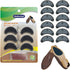 Unikstep 6 Pairs Shoe Heel Plate Tap, Replacement Kit for Worn Shoe Heel Side Repair Rubber Patch