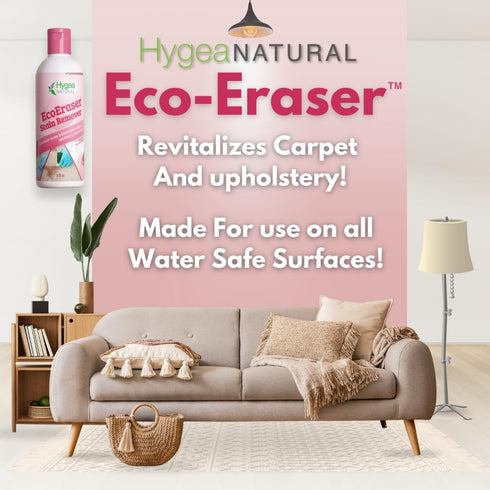 EcoEraser Stain & Odor Remover, Liquid Formula for Carpet, Rugs, Upholstery (32 oz)
