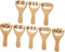 8pcs Wooden Massage Tools Back Massager Roller for Lower Back Shoulder Neck
