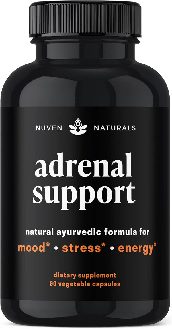 Adrenal Support - Cortisol Manager & Supplements with Ashwagandha Extract, 60 Capsules
