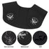 Segbeauty Hair Cutting Collar, Silicone Neck Wrap Guard for Salon Barber Haircut & Coloring - Black