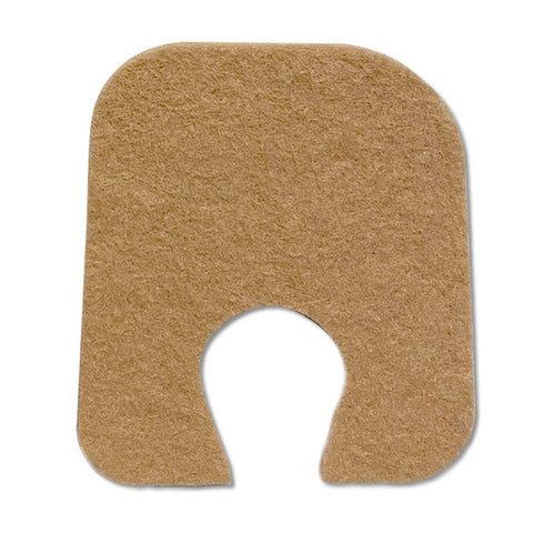 Aetna Foot Products Adhesive Felt U-Shaped Callus or Toe Pads, Pack of 100, 1/8" Thick