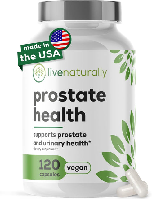 livenaturally Prostate Health Supplement for Men, Advanced Formula with Saw Palmetto, Pumpkin Seed,