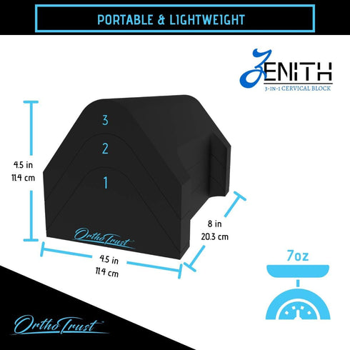 Zenith Cervical Traction Orthotic Neck Corrector, 3-in-1 Device for Physical Therapy