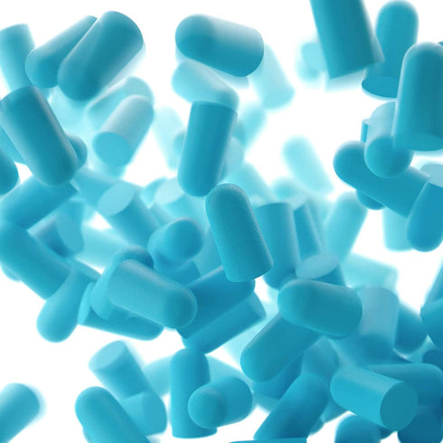 Eargasm Foam Earplugs - 32 dB NRR Super Soft Foam Ear-Plugs with Carrying Case, 50 Pairs Jar for Noise Reduction