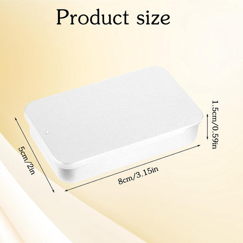 WY LIGHTING LEVEL 3 Pcs Small Dental Floss Case Metal Portable Compact Pick Dispenser Tin Sliding Refillable Flosser