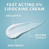 Curist 5% Lidocaine Cream, Topical Pain Relief, Numb Quickly & Effectively, 2 oz Jar