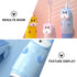 Set 2 3-12, Electric Toothbrush with Blue Brush Heads, Sonic Vibrations, Intelligent Timer, Lightweight Design for Ages