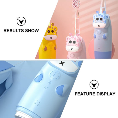 Set 4pcs 2 VICASKY Electric Toothbrush Sonic Vibrations USB Rechargeable Toothbrush with Replacement Brush Heads