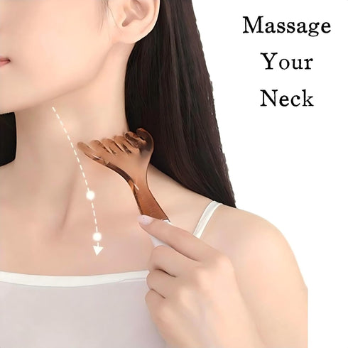 KINTEGOOD 6-Claw Dual Head Massage Comb with Gua Sha Tool, Design, Magnetic Beads, Resin Handle for Scalp, Face, Body