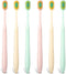 Qianyu 6 Pcs Gentle Manual Travel Toothbrushes, Extra Soft Toothbrush Adult Wide Head