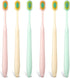 Qianyu 6 Pcs Gentle Manual Travel Toothbrushes, Extra Soft Toothbrush Adult Wide Head