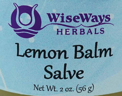 WiseWays Herbals Lemon Balm Salve, 2 oz for Natural Skin Care