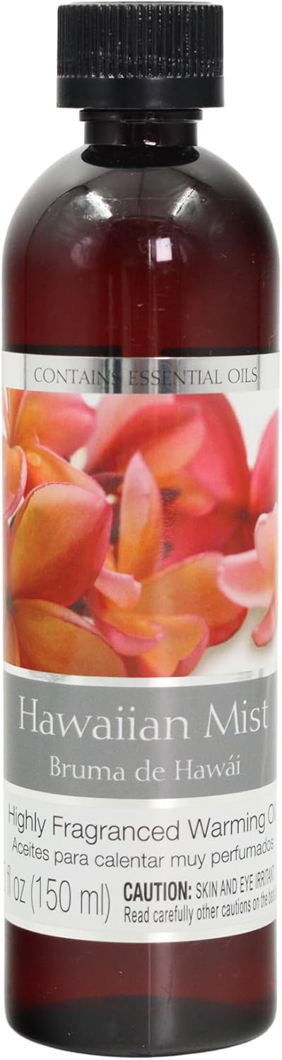 Set 2, 5 oz Settings. P1 Hosley's of Tropical Hawaiian Mist Fragrance Warming Oils. Ideal Gift for Weddings, spa