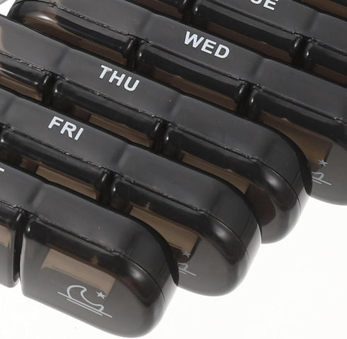 TOPPERFUN 21 Portable Medicine Organizer Box Compartments Weekly Pill Organizer Travel Compact Medicine Storage Case