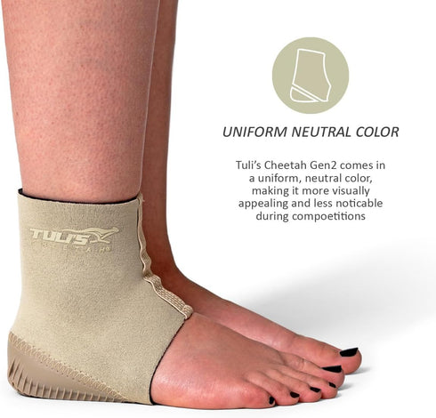 Tuli's Cheetah Gen2 Heel Cup, Foot Protection for Gymnasts and Dancers with Sever’s Disease and Heel Pain, Small