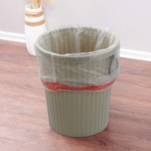 Clear Drawstring Garbage Bags, Kitchen Trash Bags, 240 Bags (4 Rolls, 3 Gallon)
