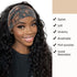 Wide Boho Headbands for Women - Fashion Knotted Headband Yoga Workout Hair Accessories 4 Pack