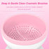 Pink Electric Makeup Brush Cleaner Machine, Silicone Beauty Blender Cleanser for Makeup Brushes, Gift