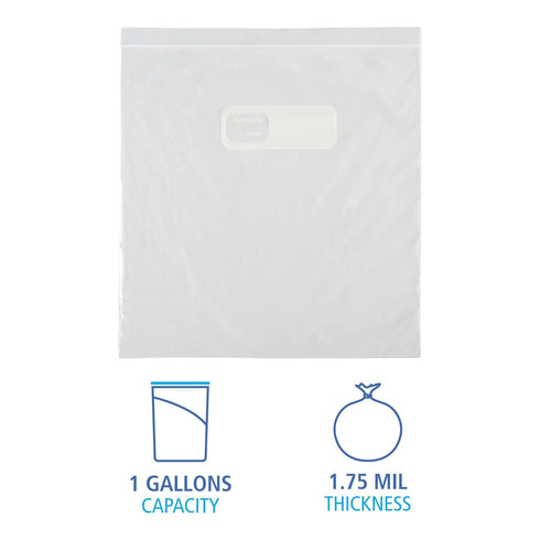 Boardwalk Reclosable Food Storage Bags (1 gal, 1.75 mil, 250/Box) - Clear 10.5" x 11" Food Storage Solution