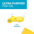 Qunol Fish Oil Omega 3 Mini Softgels, 1000mg Omega 3 EPA + DHA, Ultra Pure Supplements for Heart Health, Lemon Flavor,