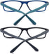 Reading Glasses, Blue Light Blocking for Men Women, Rectangular Frame Computer Readers with Spring Hinge