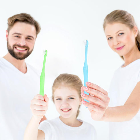 End Tuft Toothbrush, 4PCS Nylon Soft Bristle Tiny Tooth Brush for Hard to Reach Areas Dental Cleaning for Adults