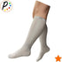Closed Toe Gray 15-20 mmHg Zipper Compression Calf Circulation Leg Sock, 3XL