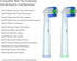 Electric Toothbrush Replacement Heads Compatible with Oral-B, Soft Bristles, 16 Pack