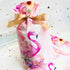 Elwish 24pcs Plastic Drawstring Flamingo Treat Bags for Birthday Party, Wedding, Baby & Bridal Showers