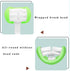 2 Pieces 3 Sided Toddler Toothbrush - Soft Bristles for Kids Tooth and Gum Care (C4 Red+Green)