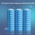 54 Counts Disposable Toilet Brush Refills, Bathroom Cleaner Refill Heads (54pcs Blue Ocean)