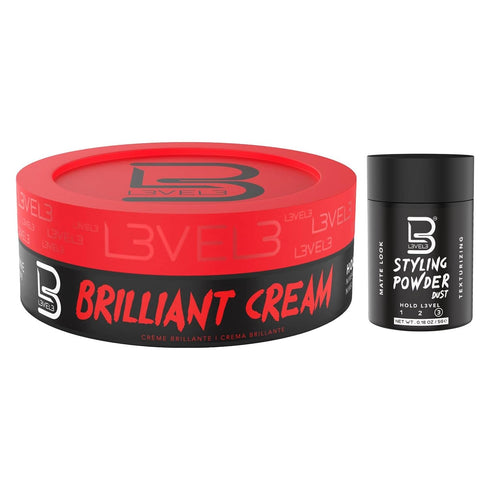 L3 Level 3 Brilliant Cream - Hydrates Hair, Improves Texture and Shine, Delivers Natural Style Look