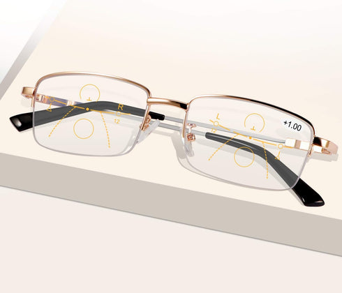 Progressive Multifocus Computer Reading Glasses, Blue Light Blocking Readers for Eye Protection