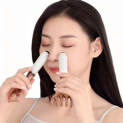 KINTEGOOD 6-Claw Dual Head Massage Comb with Gua Sha Tool, Design, Magnetic Beads, Resin Handle for Scalp, Face, Body