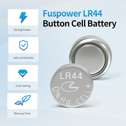 LR44 AG13 Batteries 357 303 SR44 Battery 1.5V Button Coin Cell Batteries (10 Count (Pack of 1))