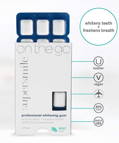 Supersmile Professional Whitening Gum, 12 Count