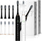 Jzxiskk Electric Toothbrush with 8 Brush Heads, 42000vpm 6 Modes IPX7 Waterproof, Soft