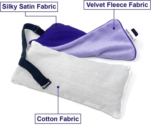 Weighted Eye Mask for Sleeping - Lavender Eye Pillow for Yoga, Meditation, and Headache Relief