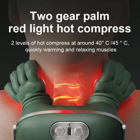 hopungfx Shoulder and Neck Massager with Heat, Portable Cordless Deep Kneading Muscle Relaxer, Neck Massager