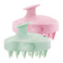 HEETA Scalp Massager 2 Pack Pink & Green Soft Silicone Bristles for Hair Growth and Dandruff Relief
