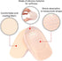 Premium Heel Cushions for Pain Relief & Shoe Comfort, Gel Inserts for Women and Men, Large, Beige