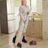 Broom with Dustpan Combo Set, Long Handle Broom and Dustpan for Home Kitchen Room Office Indoor Floor Cleaning