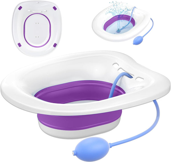 xemieau Sitz Bath, Sitz Bath for Toilet Seat, Postpartum Essentials and Hemorrhoids Care