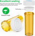 Urekt 6 (20 Pack) Empty Plastic Medicine Pill Bottles with Child Resistant Caps, Dram Small Prescription Medicine